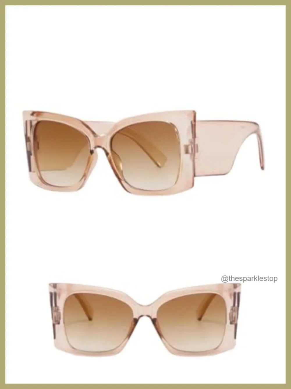 Oversized Square Y2K Sunglasses UV400 Protection for Women Men